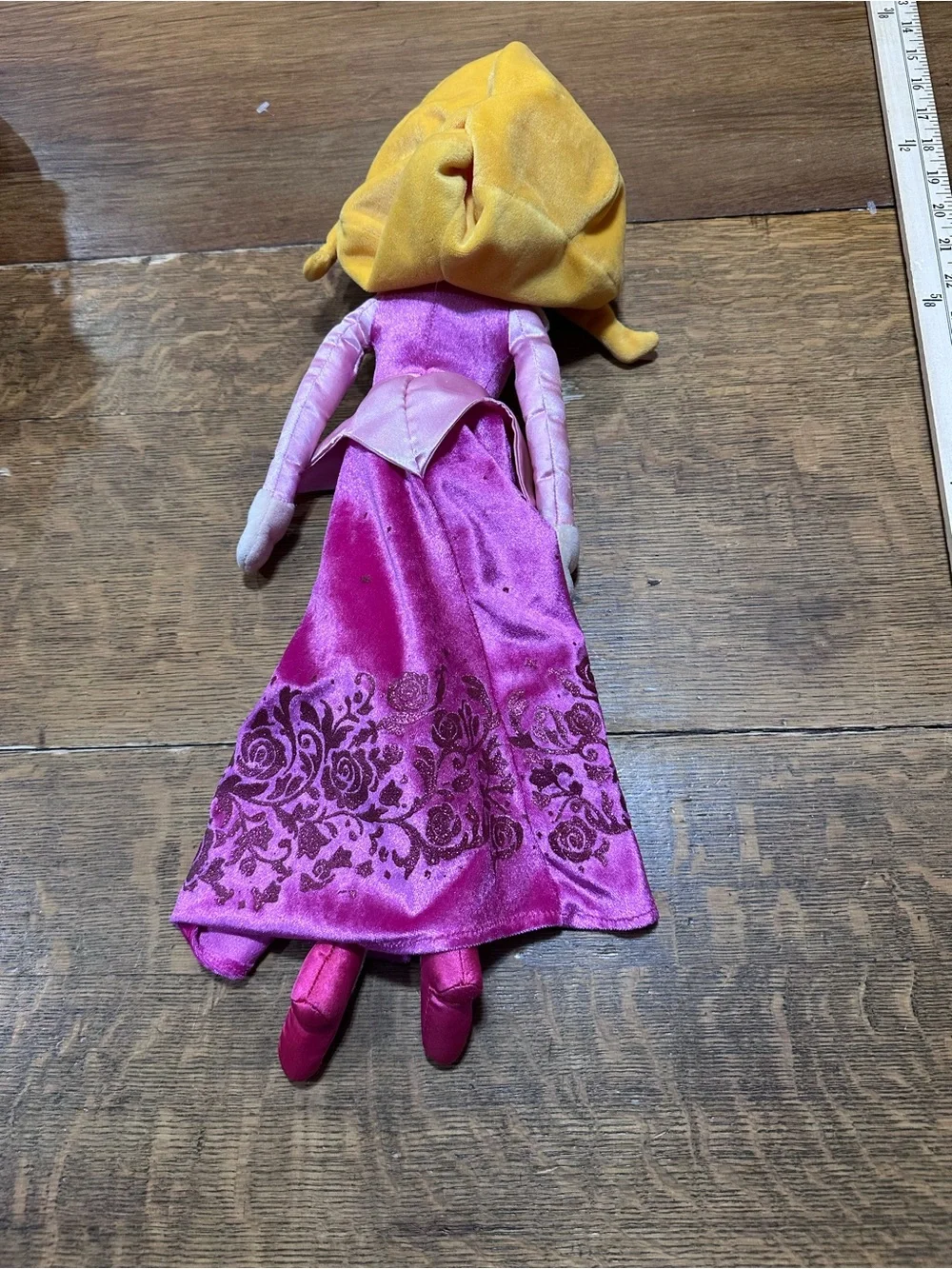 Disney Store Aurora Plush Doll, measuring roughly 20 to 23 inches